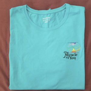 The Miracle is You Jersey Tshirt Turquoise